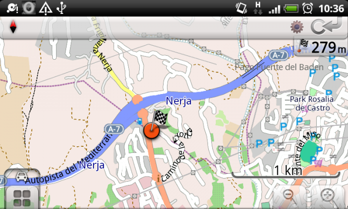 OsmAnd Navigation auf Android